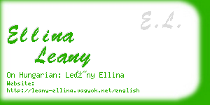 ellina leany business card